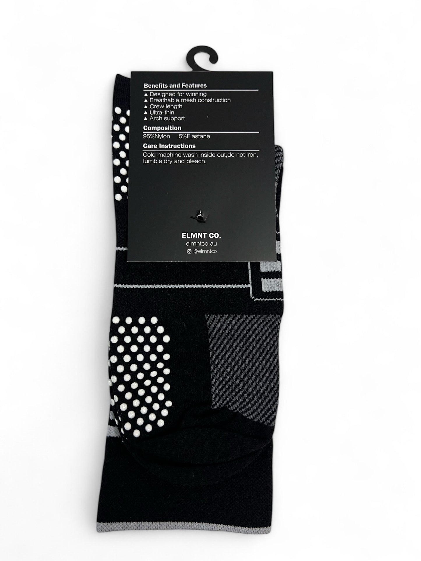 Black Grip Sock